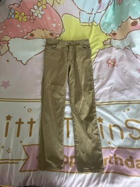 American Eagle Outfitters Slim Straight Jeans in Khaki Brown